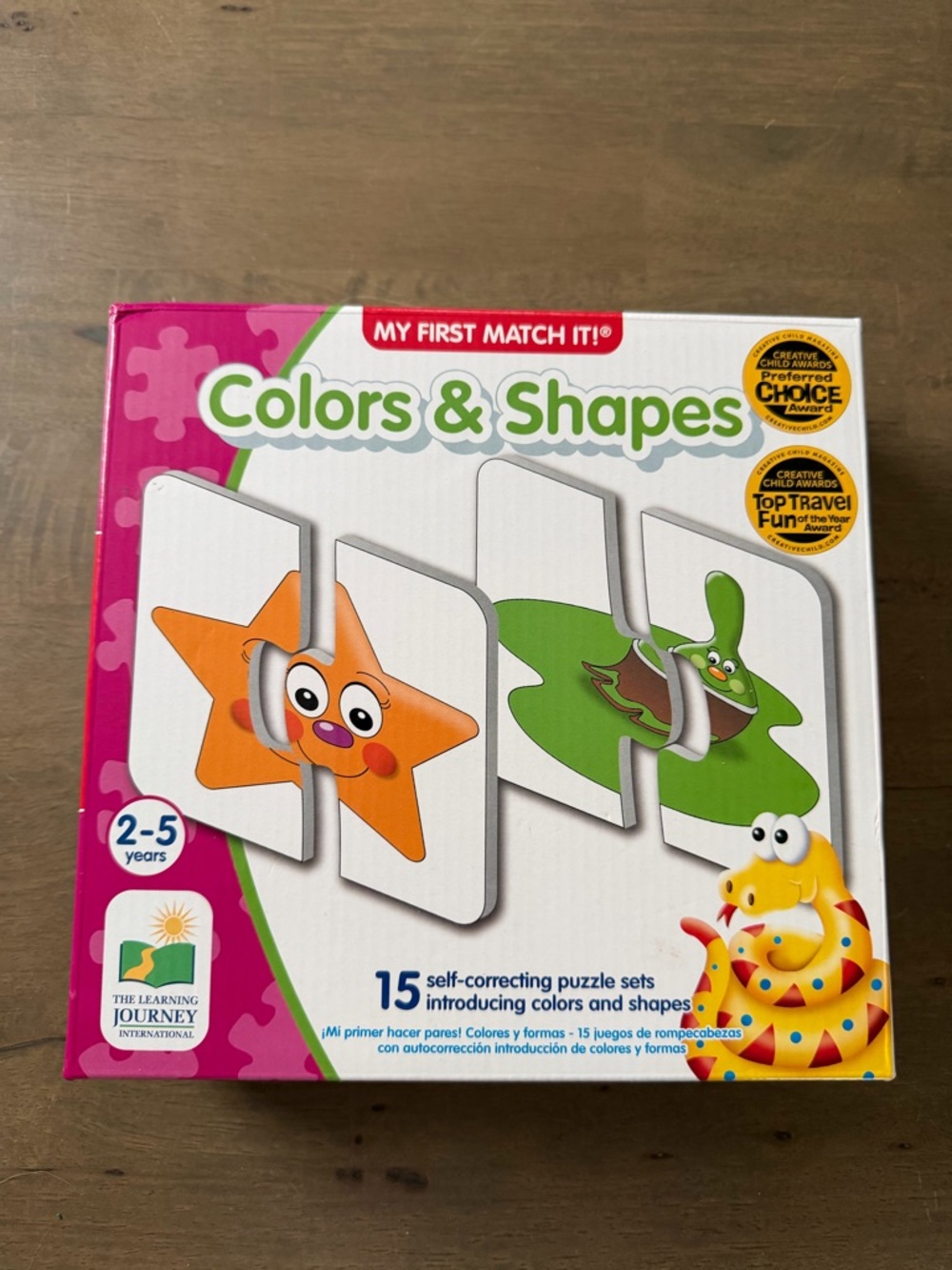 The Learning Journey My First Match It! Colors & Shapes Puzzle Set Ages 2-5